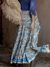 Load image into Gallery viewer, Boho Skirt, Maxi Skirt, Wild Flower