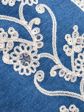 Load image into Gallery viewer, Denim Embroidery ,Suspender Vest ,Sequin Vest Waistcoat