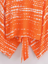 Load image into Gallery viewer, Bohemian Kimono, Boho Bikini Cover-ups,Black Floral Print