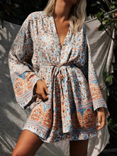 Load image into Gallery viewer, Bohemian Kimino ,Short Robe , Boho Bikini Cover-ups
