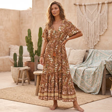 Load image into Gallery viewer, Beach Bohemian Maxi Dress,Summer Boho Dresses Robe