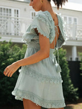 Load image into Gallery viewer, Linen Cotton,bohemian Dress,boho Mini Sundress