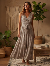 Load image into Gallery viewer, Leopard Print ,Bohemian Maxi Dress, Boho Sundress