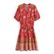 Load image into Gallery viewer, Floral Print,Bohemian Maxi Dress,Boho Sundress