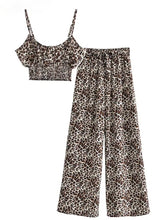 Load image into Gallery viewer, Leopard Print ,Two Piece Outfits ,Boho Sets