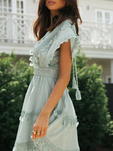 Load image into Gallery viewer, Linen Cotton,bohemian Dress,boho Mini Sundress