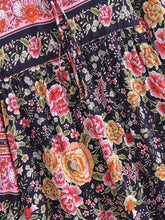 Load image into Gallery viewer, Boho Dress, Bohemian Maxi Dress,Multi Floral print