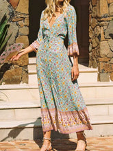 Load image into Gallery viewer, Maxi Dress, Boho Sundress,Floral Print