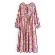 Load image into Gallery viewer, Floral Print,Bohemian Maxi Dress,Boho Sundress