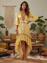 Load image into Gallery viewer, Sexy Beach Dress, High-Low Boho Maxi Dress
