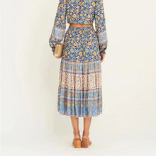 Load image into Gallery viewer, Floral Print ,Bohemian Skirt, Boho Maxi Skirts