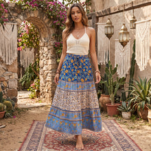 Load image into Gallery viewer, Floral Print ,Bohemian Skirt, Boho Maxi Skirts