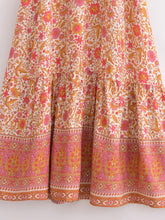 Load image into Gallery viewer, Pink Floral,Maxi Dress, Boho Dress Kaftan