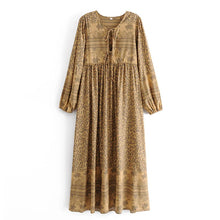 Load image into Gallery viewer, Maxi Dress, Boho Sundress,Leopard Print