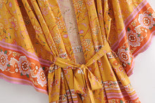 Load image into Gallery viewer, Floral Print,Boho Cover-ups, Bohemian Kimono