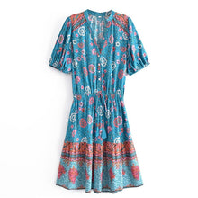 Load image into Gallery viewer, Floral Print,Bohemian Maxi Dress,Boho Sundress
