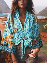 Load image into Gallery viewer, Bohemian Kimono, Boho Bikini Cover-ups,Multi Floral