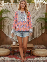 Load image into Gallery viewer, Vintage Chic Tops,Bohemian Blouse Shirts ,Boho Shirt