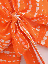 Load image into Gallery viewer, Bohemian Kimono, Boho Bikini Cover-ups,Black Floral Print