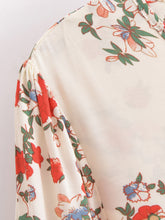 Load image into Gallery viewer, Bohemian Mini Dress, Boho Dress,Multi Floral Print