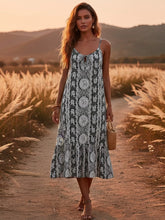 Load image into Gallery viewer, Elephant Print ,Strap Dresses,Boho Midi Dress