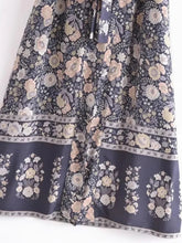 Load image into Gallery viewer, Multi Floral Bohemian Kimono ,Boho Maxi Robe