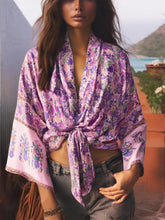 Load image into Gallery viewer, Boho Kimono ,Bohemian Robe ,Bikini Cover Ups