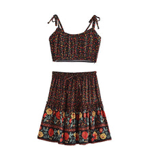 Load image into Gallery viewer, Gypsy Floral 2 Pieces Sets,Rayon Cotton Boho Sets