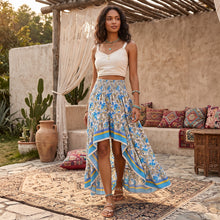 Load image into Gallery viewer, Boho Skirt,High Low Maxi Skirt, Wild Flower