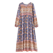 Load image into Gallery viewer, Floral Print ,Beach Bohemian Maxi Dress,Boho Robe
