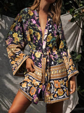 Load image into Gallery viewer, Boho Short Robe,Beach Bohemian Kimono ,Bikini Cover-up