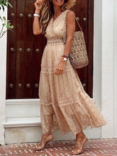 Load image into Gallery viewer, Solid Lace,Bohemian Maxi Dress ,Boho Sundress