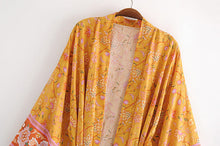 Load image into Gallery viewer, Floral Print,Boho Cover-ups, Bohemian Kimono