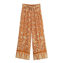 Load image into Gallery viewer, Floral Print ,Wide Leg Pants ,Boho Pants