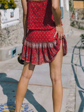 Load image into Gallery viewer, Boho Skirt, Mini Skirt, Wild Flower