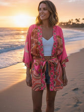 Load image into Gallery viewer, Star And Moon ,Bohemian kimono, Boho Cover-ups