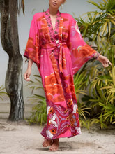Load image into Gallery viewer, Star and Moon,Bohemian Kimono,Boho Cover-ups