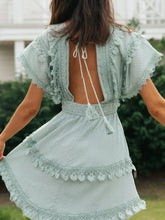 Load image into Gallery viewer, Linen Cotton,bohemian Dress,boho Mini Sundress