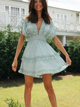 Load image into Gallery viewer, Linen Cotton,bohemian Dress,boho Mini Sundress