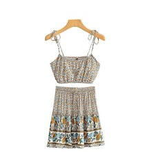 Load image into Gallery viewer, Boho Sets,Mini Skirt and Tops,Wild Flowers