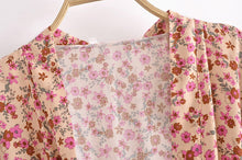 Load image into Gallery viewer, Ave Floral,bohemian Robe,Boho Kimono