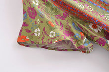 Load image into Gallery viewer, Multi floral print ,Boho Dress,Bohemian Maxi sundress