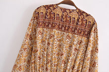 Load image into Gallery viewer, Floral Print,Bohemian Playsuits ,Boho Jumpsuits Bodysuit