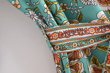Load image into Gallery viewer, Horse Floral Print , Bohemian Kimono ,Boho Cover-ups