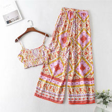 Load image into Gallery viewer, Boho Sets, Long Pants and Tops, Wild Flower