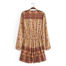 Load image into Gallery viewer, Floral Print,Bohemian Playsuits ,Boho Jumpsuits Bodysuit
