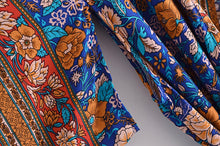 Load image into Gallery viewer, Bohemian Kimono Maxi Robe ,Boho Cover-ups