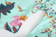 Load image into Gallery viewer, Peacock Floral Print ,Boho Kimono,bohemian Short Robe Kimono