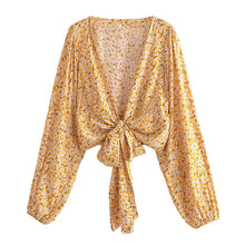 Load image into Gallery viewer, Floral Print,bohemian Blouses,boho Shirt