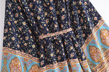 Load image into Gallery viewer, Multi Floral Print, Bohemian Kimono,Boho Robe Kimono